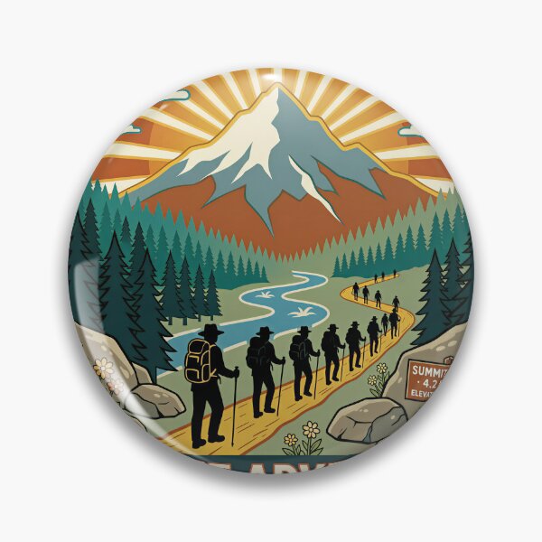 Item preview, Hiking Aesthetic Vintage Travel Poster designed and sold by DIUMERI.
