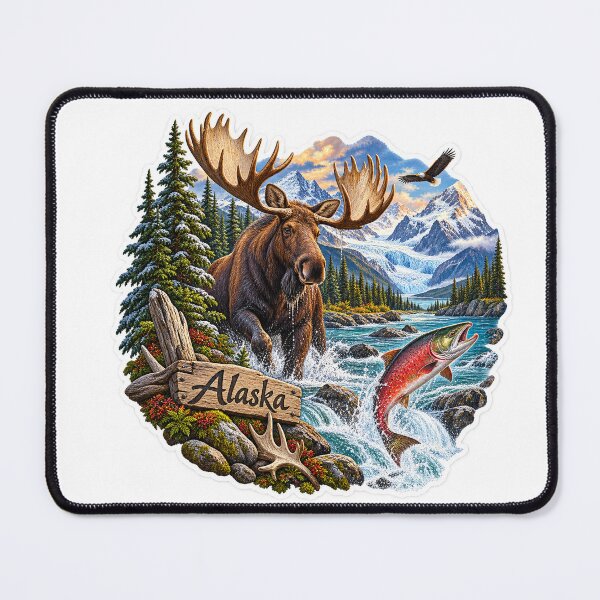 Item preview, Alaska Hunting & Fishing designed and sold by Whimspired By Paxx.