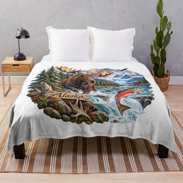 Item preview, Alaska Hunting & Fishing designed and sold by Whimspired By Paxx.