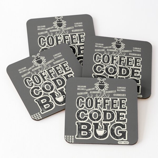 Item preview, Coffee Code Bug Vintage Tee designed and sold by DIUMERI.