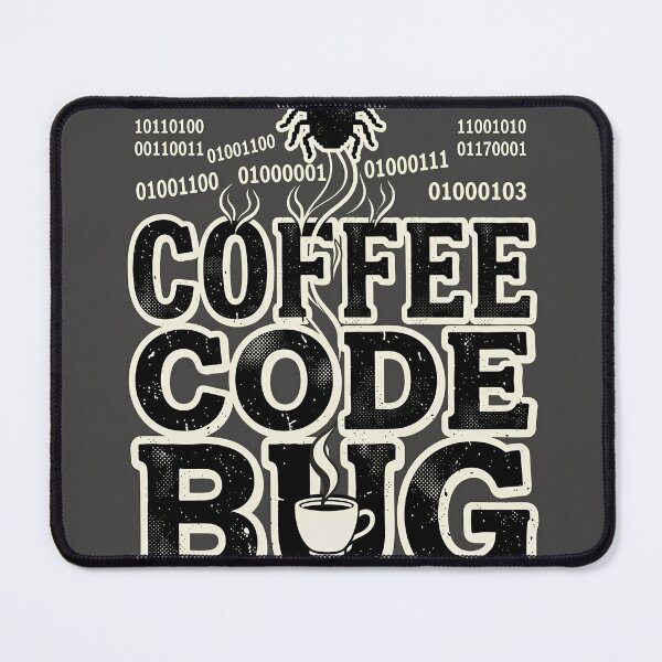 Item preview, Coffee Code Bug Vintage Tee designed and sold by DIUMERI.