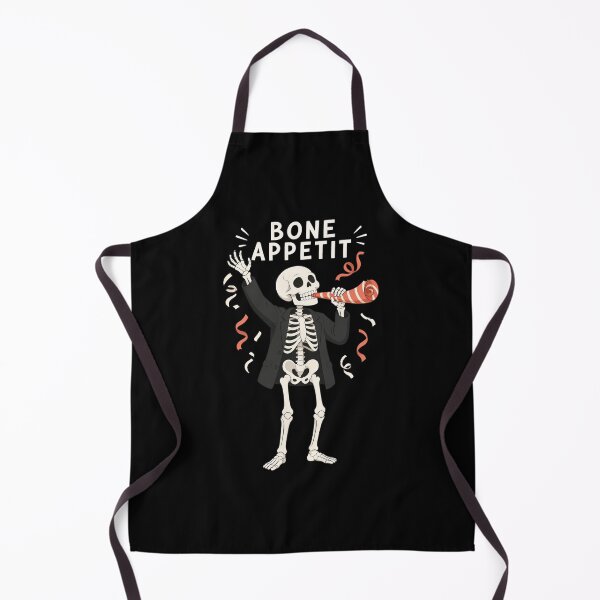 Item preview, HALLOWEEN Bone Appetit Party Skeleton - Funny Halloween Pun Cartoon Tee designed and sold by Uglyandcute.