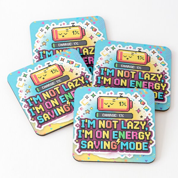Item preview, Im Not Lazy Im On Energy Saving Mode designed and sold by ART ATTACK ZONE.