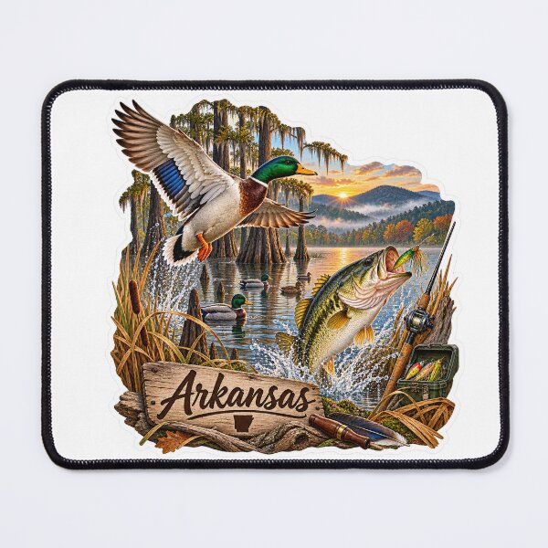 Item preview, Arkansas Hunting & Fishing designed and sold by Whimspired By Paxx.