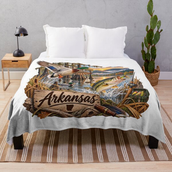 Item preview, Arkansas Hunting & Fishing designed and sold by Whimspired By Paxx.