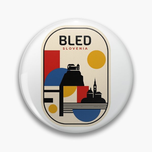 Item preview, Retro Bled Bauhaus Geometric Skyline designed and sold by k3rstman1.
