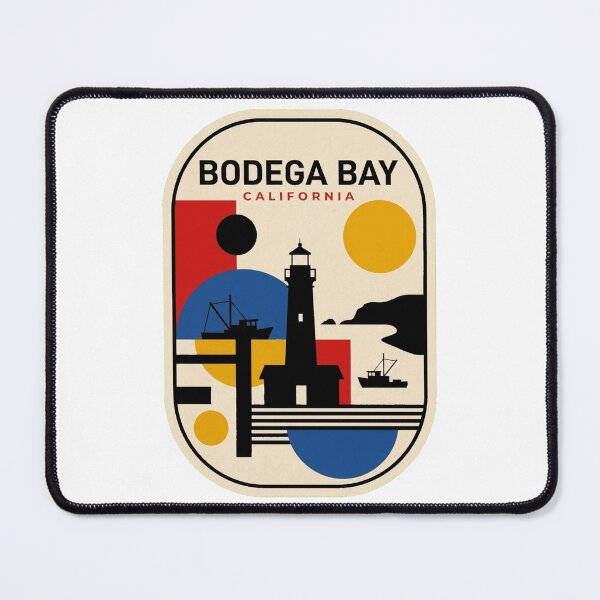 Item preview, Retro Bodega Bay Bauhaus Geometric Skyline designed and sold by k3rstman1.