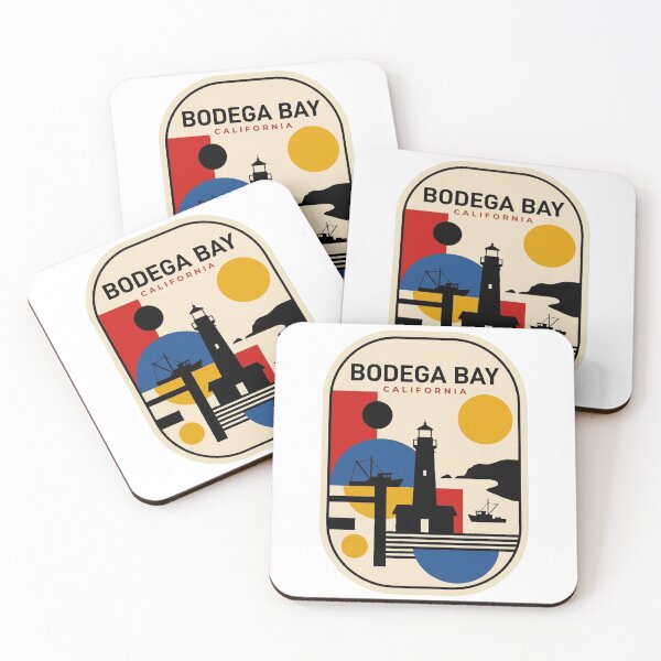 Item preview, Retro Bodega Bay Bauhaus Geometric Skyline designed and sold by k3rstman1.