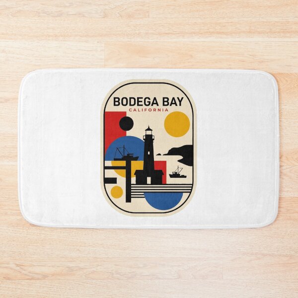 Item preview, Retro Bodega Bay Bauhaus Geometric Skyline designed and sold by k3rstman1.