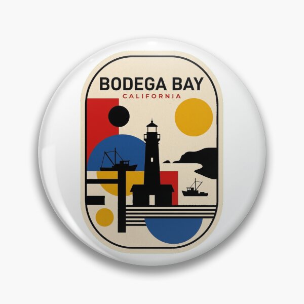 Item preview, Retro Bodega Bay Bauhaus Geometric Skyline designed and sold by k3rstman1.