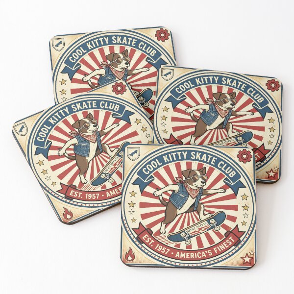 Item preview, Retro Dog Skateboard - Vintage 1950s Americana designed and sold by DIUMERI.