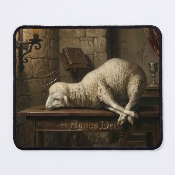 Item preview, Jesus Agnus Dei - Lamb of God Catholic Christian Art designed and sold by hispanicworld.