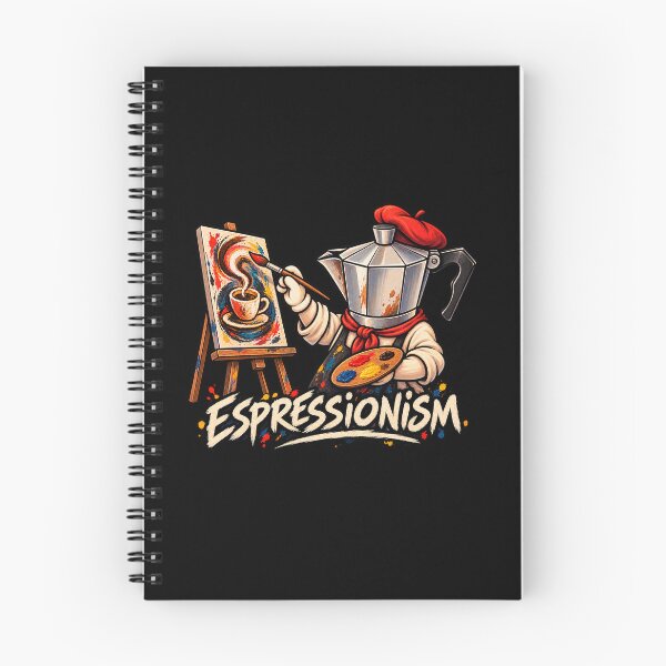 Item preview, Espressionism - Funny Moka Pot Coffee Painter Artist Pun designed and sold by DogLord.