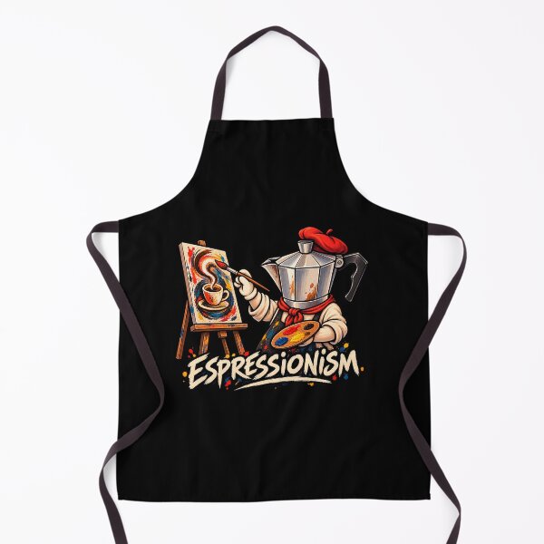 Item preview, Espressionism - Funny Moka Pot Coffee Painter Artist Pun designed and sold by DogLord.