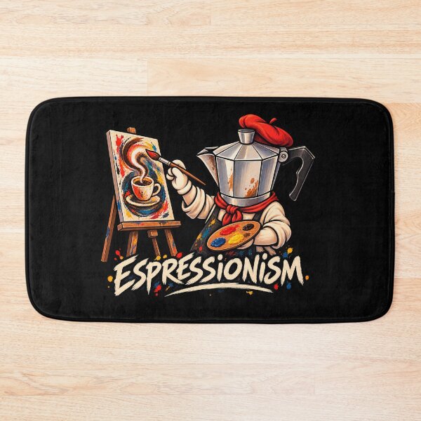 Item preview, Espressionism - Funny Moka Pot Coffee Painter Artist Pun designed and sold by DogLord.