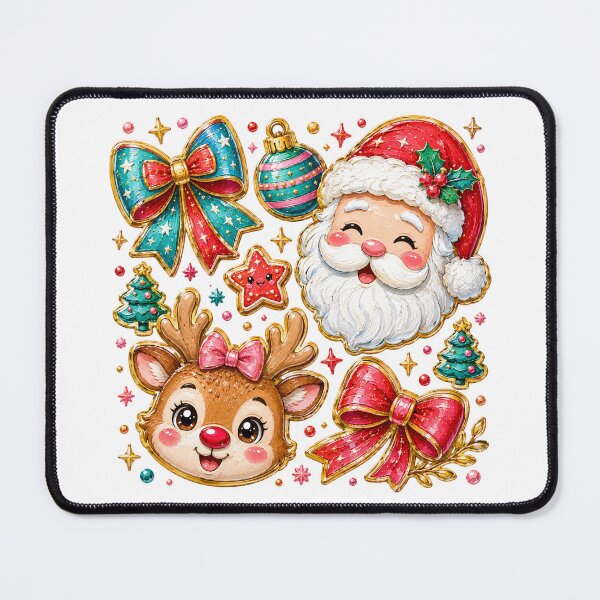 Item preview, Merry Christmas Santa Reindeer Holiday Lights designed and sold by DYAFLK.