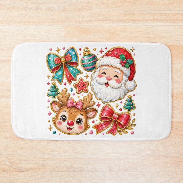 Item preview, Merry Christmas Santa Reindeer Holiday Lights designed and sold by DYAFLK.
