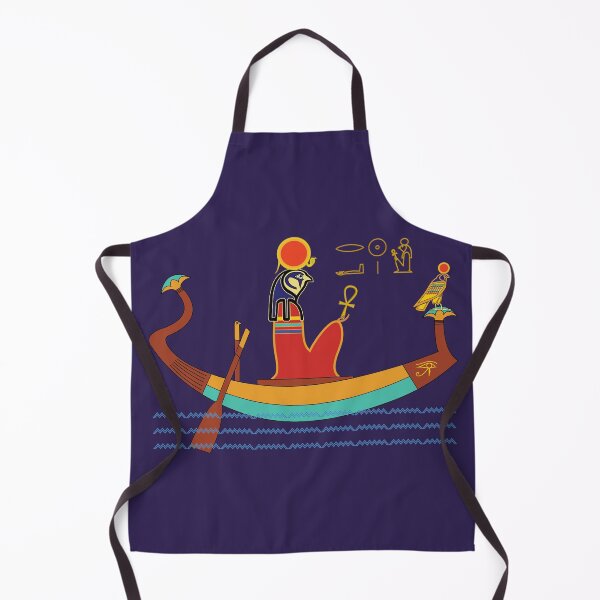 Item preview, The ancient Egyptian god Re on his solar barque, dark purple background. designed and sold by yuretzius.