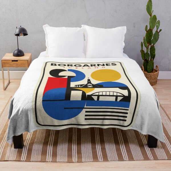 Item preview, Retro Borgarnes Bauhaus Geometric Skyline designed and sold by k3rstman1.