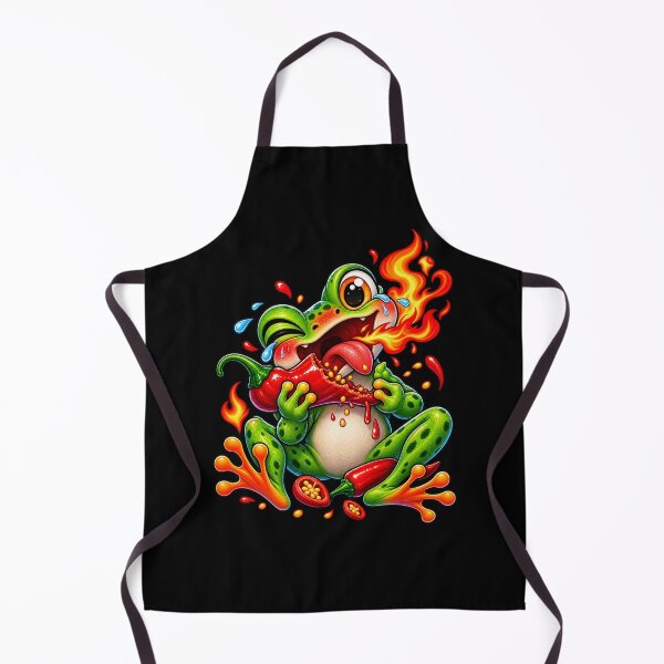 Item preview, Funny Frog Eating Hot Pepper designed and sold by JKDJ.
