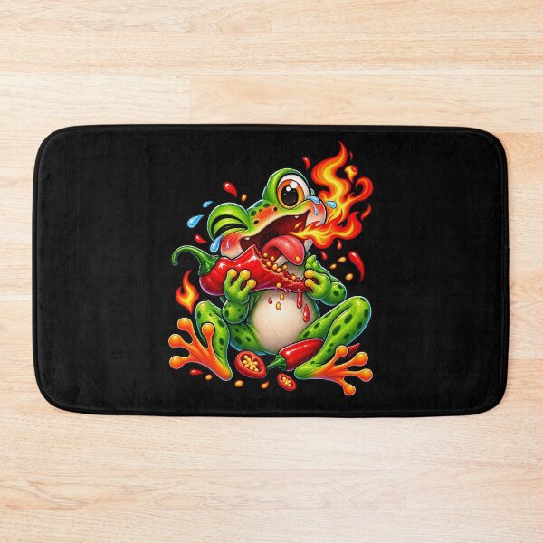 Item preview, Funny Frog Eating Hot Pepper designed and sold by JKDJ.