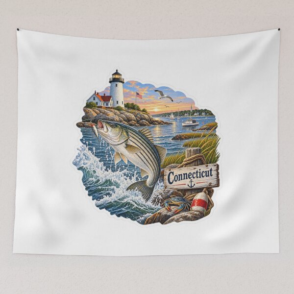 Item preview, Connecticut Hunting & Fishing designed and sold by Whimspired By Paxx.