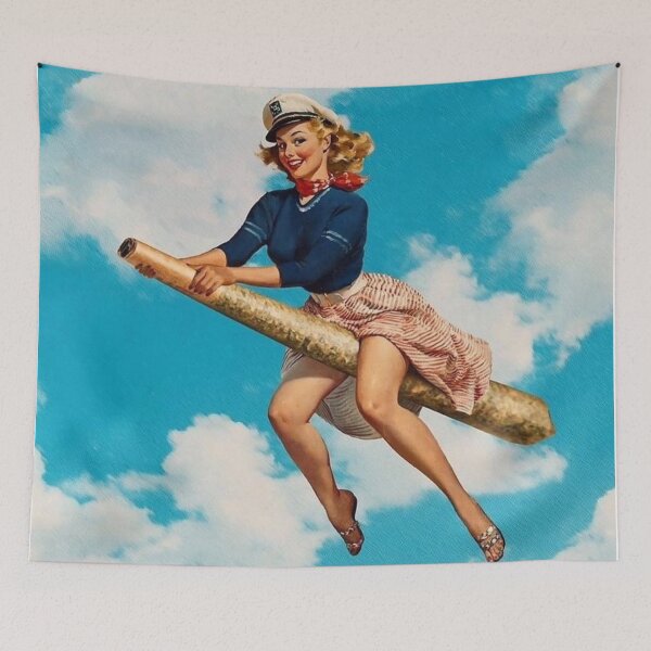 Item preview, Marinera Flying Among Clouds designed and sold by NF Designs Studio DTF.