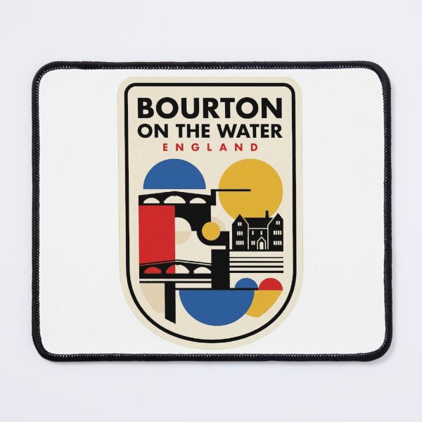 Item preview, Retro Bourton On The Water Bauhaus Geometric Skyline designed and sold by k3rstman1.