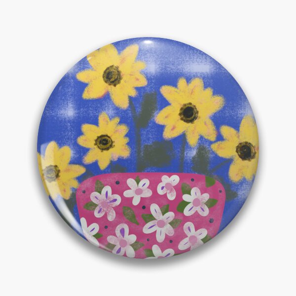 Item preview, Sunflowers In A Pink Vase. designed and sold by SalsySafrano.