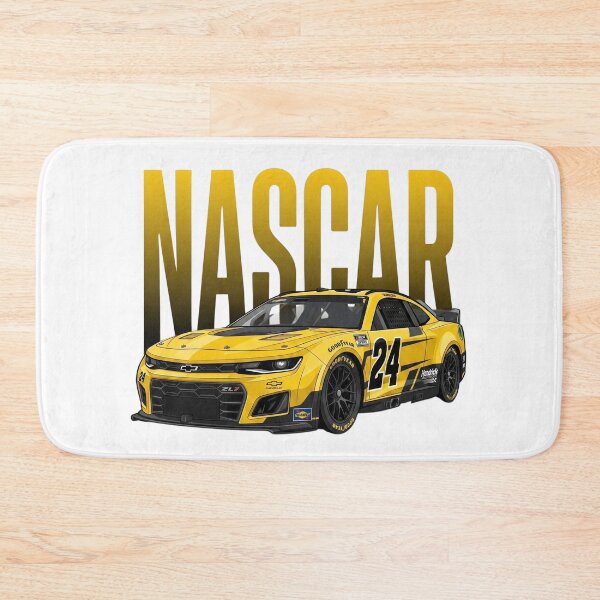 Item preview, Chevrolet Camaro ZL1 NASCAR Cup Series Yellow Racing Car Vector Art designed and sold by Motorline44.