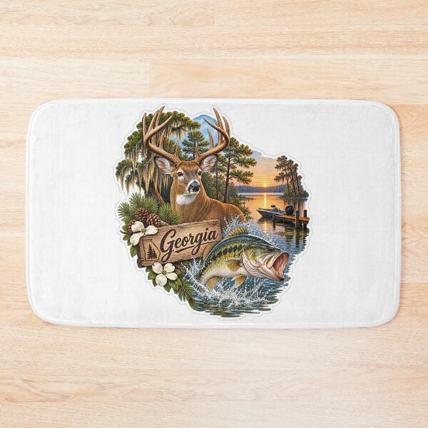 Item preview, Georgia Hunting & Fishing designed and sold by Whimspired By Paxx.