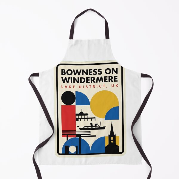 Item preview, Retro Bowness On Windermere Bauhaus Geometric Skyline designed and sold by k3rstman1.