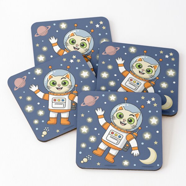 Item preview, Funny Cat Astronaut Space Cat Flat Vector designed and sold by DIUMERI.