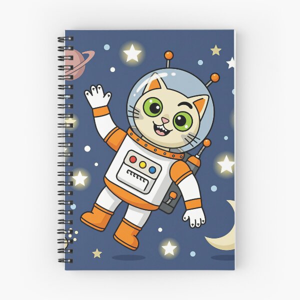 Item preview, Funny Cat Astronaut Space Cat Flat Vector designed and sold by DIUMERI.