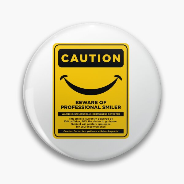Item preview, Funny Hotelier Caution - Beware of Professional Smiler designed and sold by hanekopro.