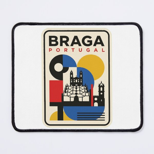 Item preview, Retro Braga Bauhaus Geometric Skyline designed and sold by k3rstman1.