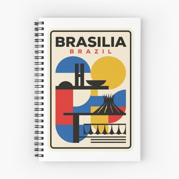 Item preview, Retro Brasilia Bauhaus Geometric Skyline designed and sold by k3rstman1.