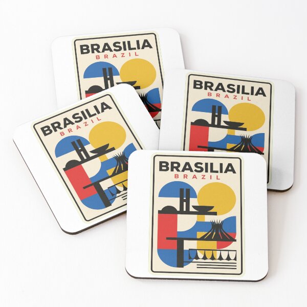 Item preview, Retro Brasilia Bauhaus Geometric Skyline designed and sold by k3rstman1.