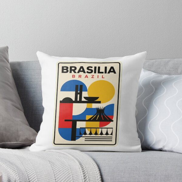 Item preview, Retro Brasilia Bauhaus Geometric Skyline designed and sold by k3rstman1.