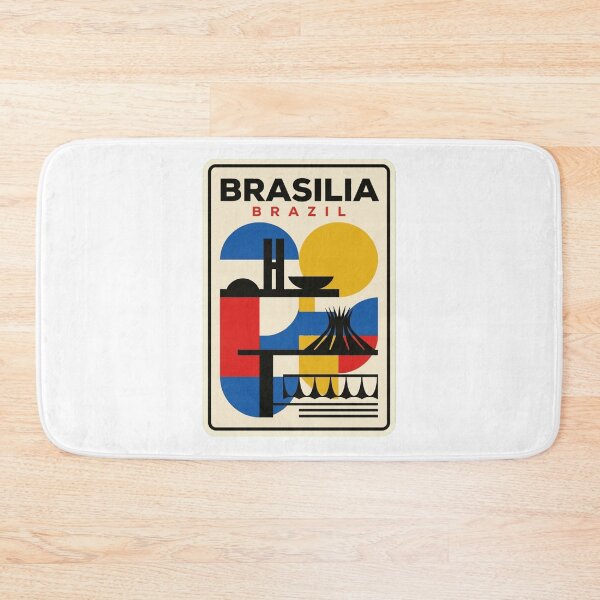 Item preview, Retro Brasilia Bauhaus Geometric Skyline designed and sold by k3rstman1.