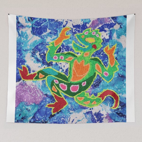 Item preview, Cosmic Dancing Green Reptile Character designed and sold by Menagerie-Neon.