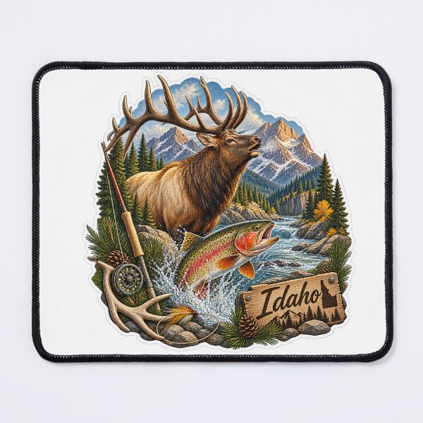 Item preview, Idaho Hunting & Fishing designed and sold by Whimspired By Paxx.