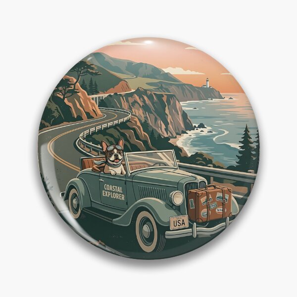 Item preview, French Bulldog Road Trip designed and sold by PictoVibe.