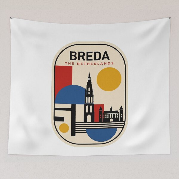Item preview, Retro Breda Bauhaus Geometric Skyline designed and sold by k3rstman1.