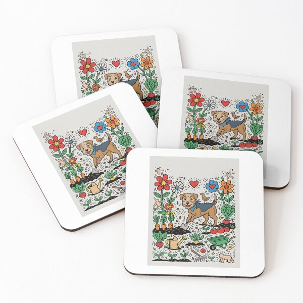 Item preview, Border Terrier Gardener designed and sold by PictoVibe.