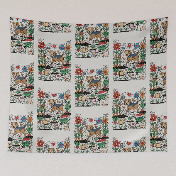 Item preview, Border Terrier Gardener designed and sold by PictoVibe.