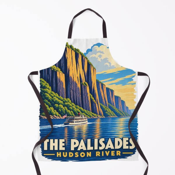 Item preview, The Palisades – Vintage Hudson River Travel Poster designed and sold by Past in Threads.