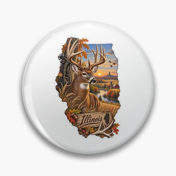Item preview, Illinois Hunting & Fishing designed and sold by Whimspired By Paxx.