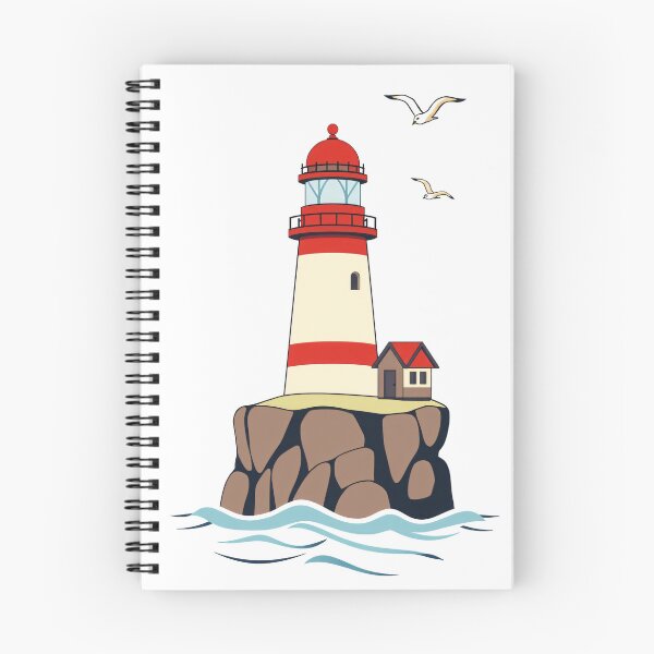 Item preview, Lighthouse on Rock Island designed and sold by Sage Print House.
