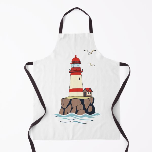 Item preview, Lighthouse on Rock Island designed and sold by Sage Print House.